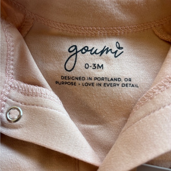 Goumi Jamms Organic Cotton Sleep Sack Pink Rose 0-3 months NWT - Picture 5 of 8